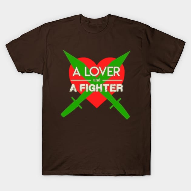 A Lover and a Fighter Album Logo T-Shirt by PsychoticFoxProductions